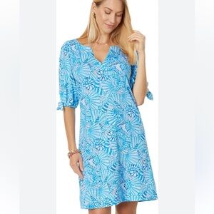 Lilly Pulitzer Easley Amalfi Blue Dress XL